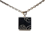 Chanel CC Logo Camellia Cube Black Plastic Metal