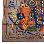 Hermes Carre 90 Lelaboratoire du Temps Laboratory of Time Scarf Silk Multicolor — view 5