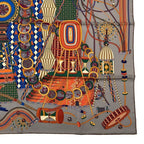 Hermes Carre 90 Lelaboratoire du Temps Laboratory of Time Scarf Silk Multicolor — view 6