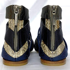 Christian Dior Gurkha Sandals Silver Blue Navy — view 5