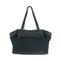 Prada Vitello Daino Tessuto Black Leather Nylon Shoulder Bag