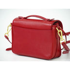 Prada Saffiano Leather 2-Way Shoulder Bag Handbag Pochette Red Bt0959 — view 2