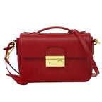 Prada Saffiano Leather 2-Way Shoulder Bag Handbag Pochette Red Bt0959