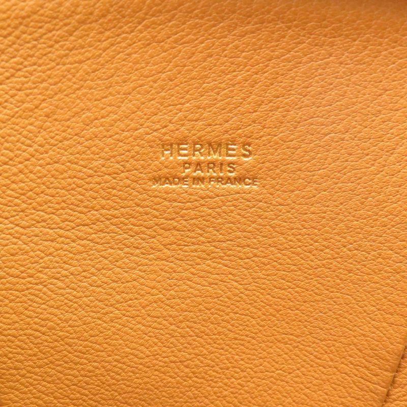 Hermes Ile De Beau Vaux Chamonix Natural Gold Hardware 00 Handbag — view 8
