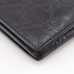 Gucci GG Striped Leather Black Long Wallet — view 4