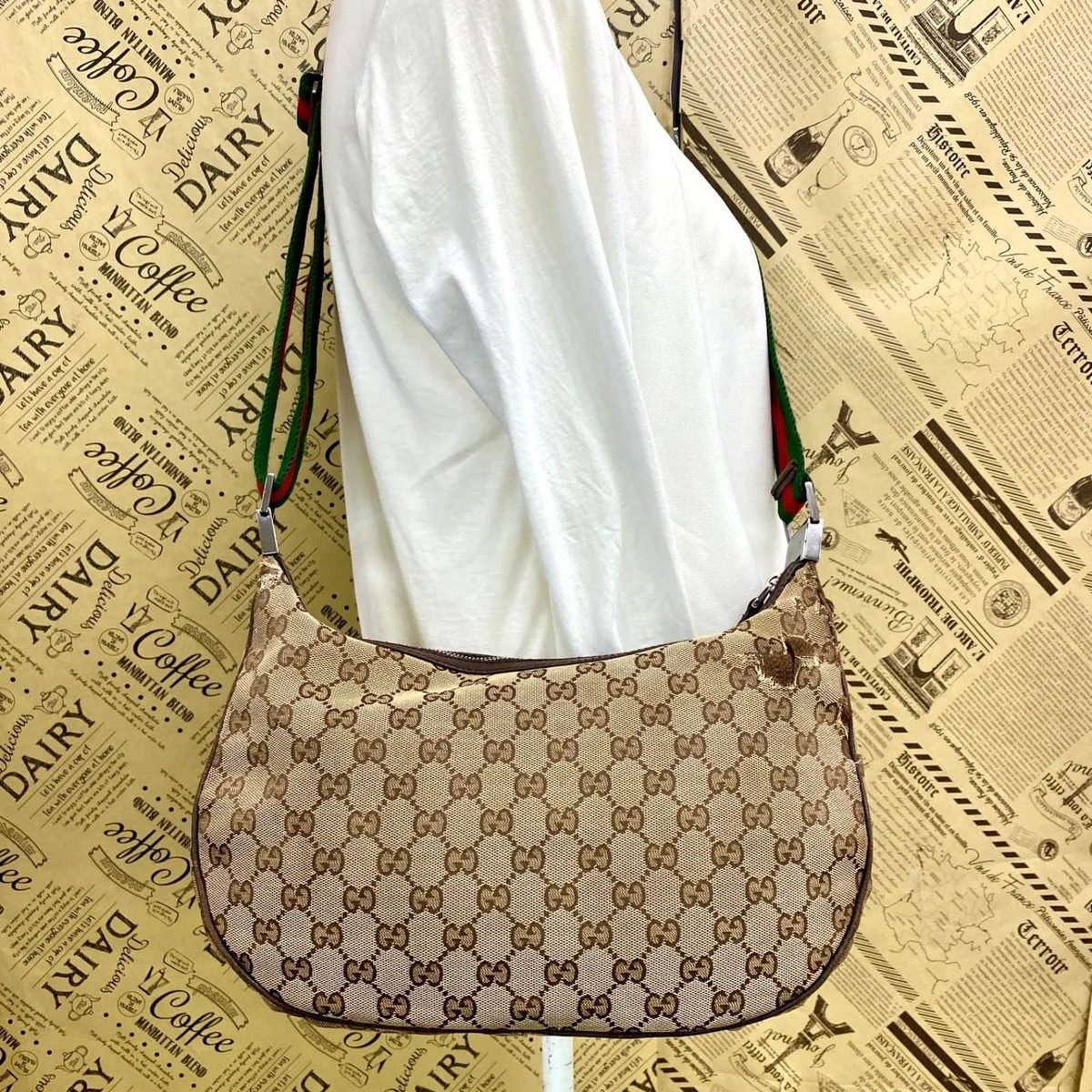 Gucci Shoulder Bag Sherry GG Canvas Crossbody Travel Business — view 4