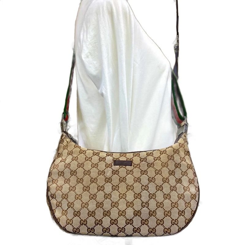 Gucci Shoulder Bag Sherry GG Canvas Crossbody Travel Business