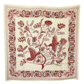 Christian Dior Scarf Silk White Red Paisley Bird Large Size