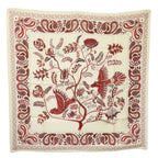 Christian Dior Scarf Silk White Red Paisley Bird Large Size