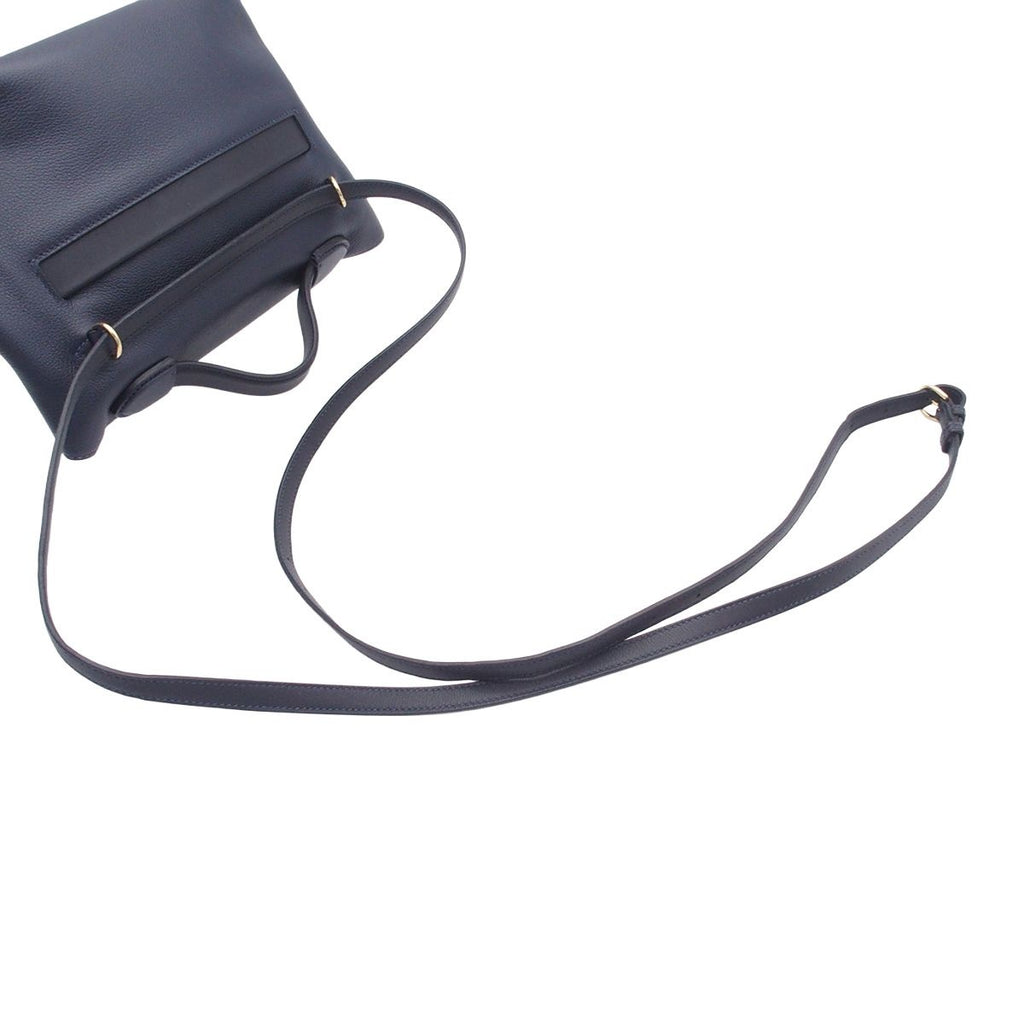 Hermes Sac Vanquatre Mini 24/24 Blue Nuit Black France Evercolor Swift 2-Way — view 4