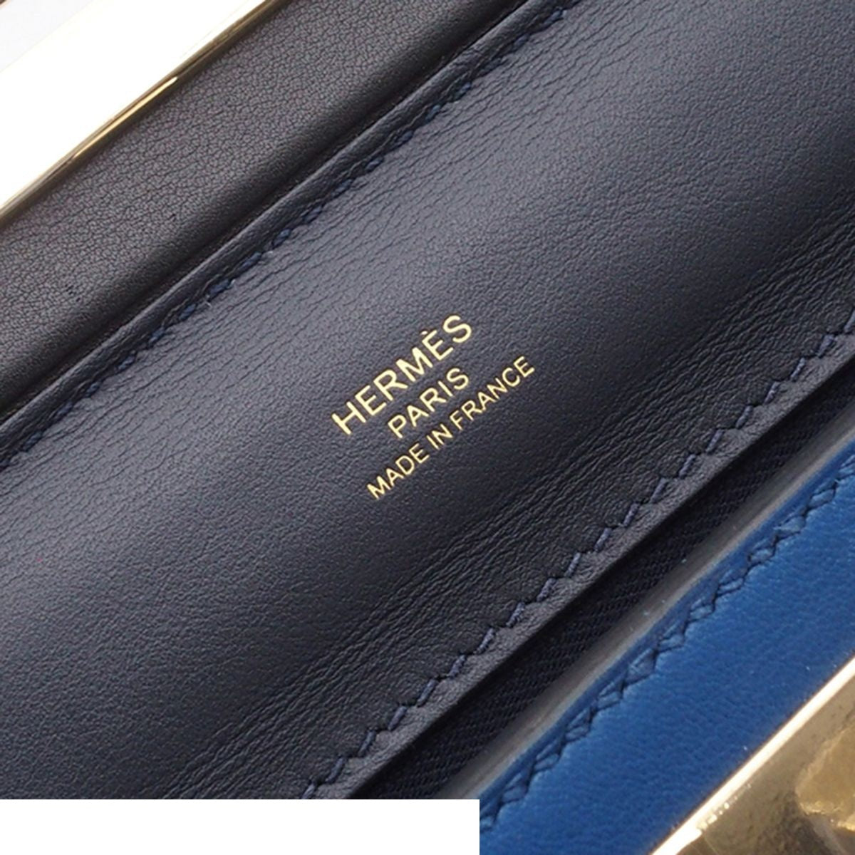 Hermes Sac Vanquatre Mini 24/24 Blue Nuit Black France Evercolor Swift 2-Way — view 6