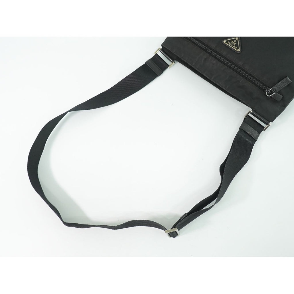 Prada Tessuto Shoulder Bag Pochette Nylon Black — view 4