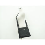 Prada Tessuto Shoulder Bag Pochette Nylon Black — view 6