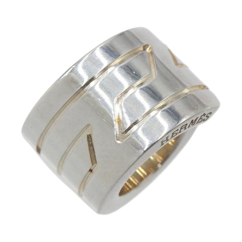 Hermes Italic Pendant Silver