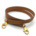 Hermes Leather Kelly Bag Shoulder Strap Brown