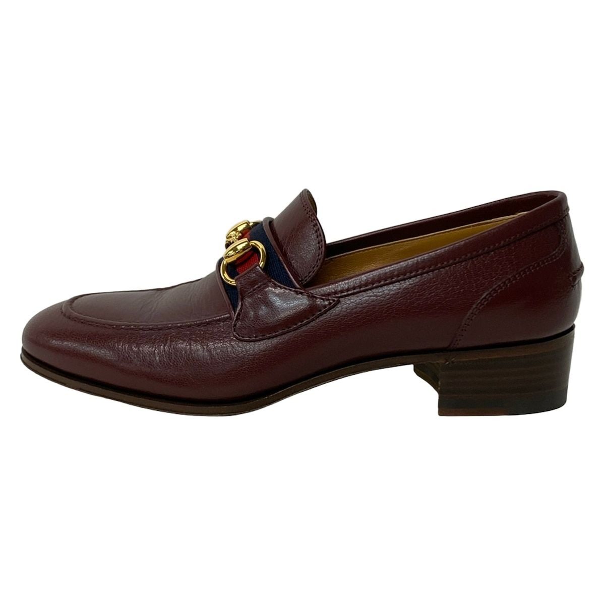 Gucci Loafers 36.5 Gold Horsebit Leather
