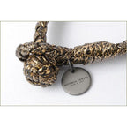 Bottega Veneta Bracelet Bangle Intrecciato Calf Oro Black — view 4