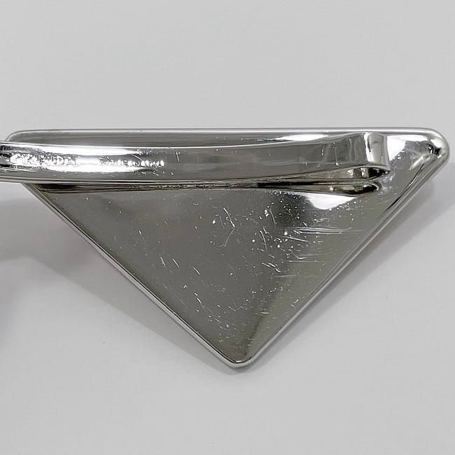 Prada Hairpin Red Silver 1 If051 Metal — view 6