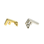Fendi Zucca FF Logo Earrings Gold Color Silver Rhinestone — view 3