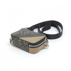 Fendi Shoulder Bag Canvas Silver — view 3