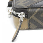 Fendi Shoulder Bag Canvas Silver — view 6