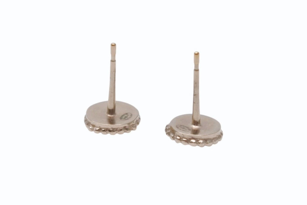 Chanel CC Logo Earrings White Gold White — view 5