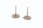 Chanel CC Logo Earrings White Gold White — view 5
