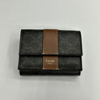 Celine Trifold Wallet Triomphe Brown — view 2
