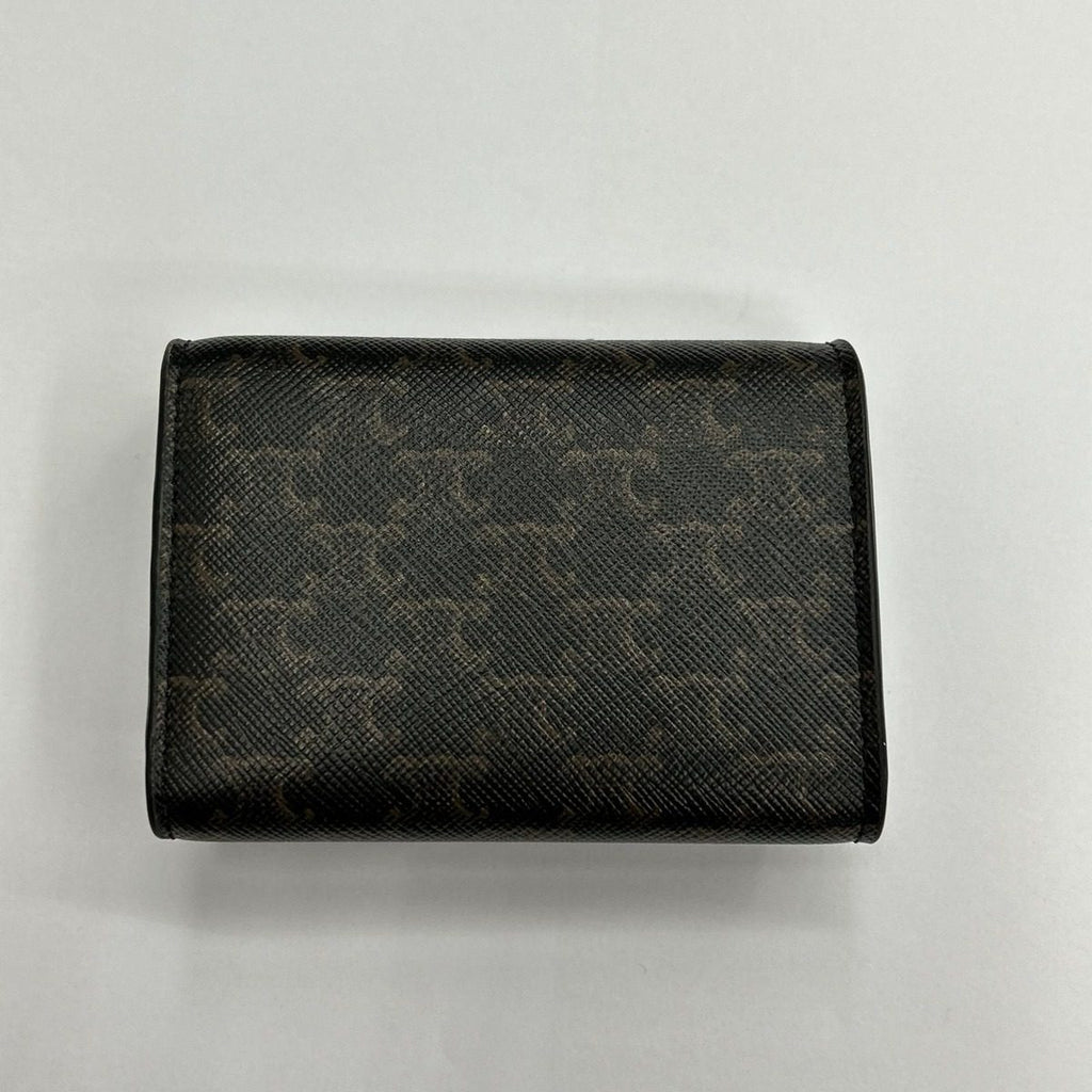 Celine Trifold Wallet Triomphe Brown — view 3