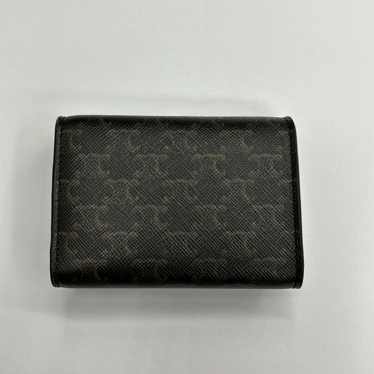 Celine Trifold Wallet Triomphe Brown — view 3