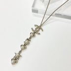 Chanel Necklace Coco Mark Choker Pearl Rhinestone Heart — view 2