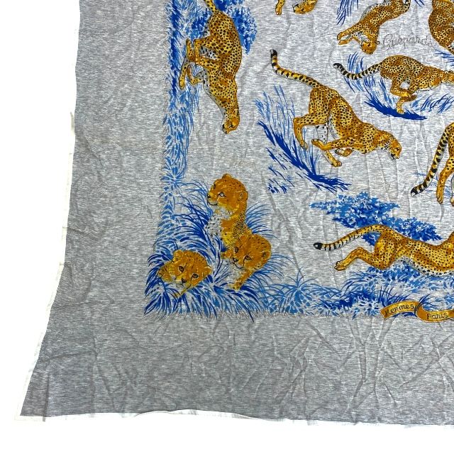 Hermes Guepards Scarf Carre Leopard Cheetah Square 110 cm — view 5