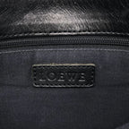 Loewe Anagram Canvas Shoulder Bag Beige Black — view 5