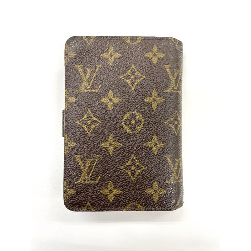 Louis Vuitton Monogram Porte Papier Zip Snap Closure Fold Wallet Brown — view 2
