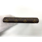 Louis Vuitton Monogram Porte Papier Zip Snap Closure Fold Wallet Brown — view 3