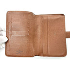 Louis Vuitton Monogram Porte Papier Zip Snap Closure Fold Wallet Brown — view 7