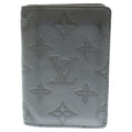 Louis Vuitton Monogram Shadow Leather Card Case Wallet Gray
