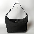 Prada Nylon Shoulder Bag Triangle Logo Black