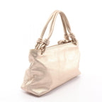 Loewe Handbag Anagram Gold Leather Hand — view 2
