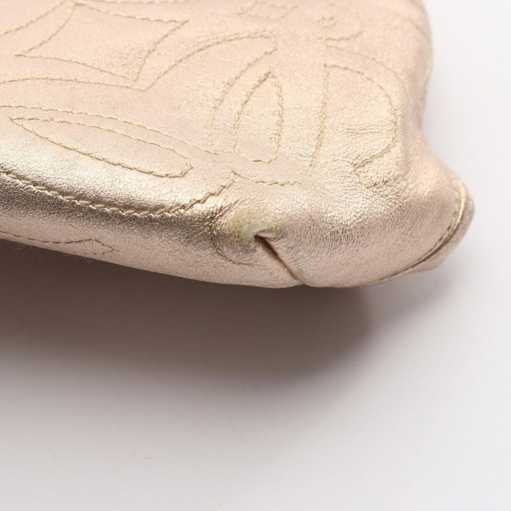 Loewe Handbag Anagram Gold Leather Hand — view 5