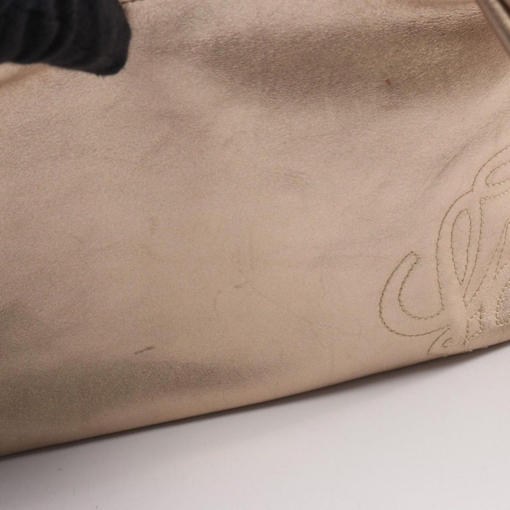 Loewe Handbag Anagram Gold Leather Hand — view 6