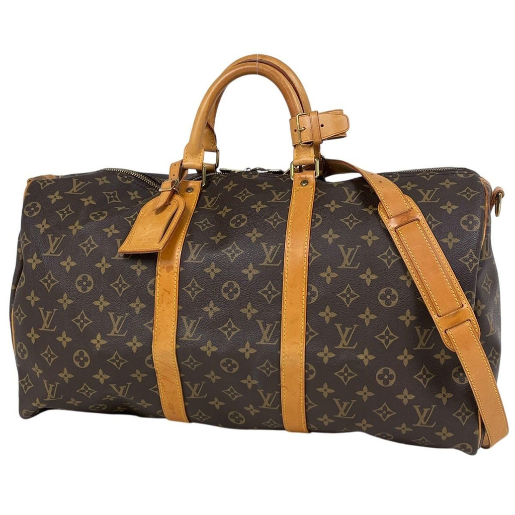 Louis Vuitton Keepall Bandouliere 50 2-Way Shoulder Bag Monogram Brown