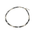 Dior CD Icon Chain Link Bicolor Necklace Brass Black Silver