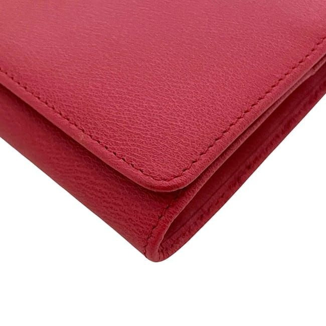 Loewe Foldable Long Wallet Continental Red Anagram — view 3