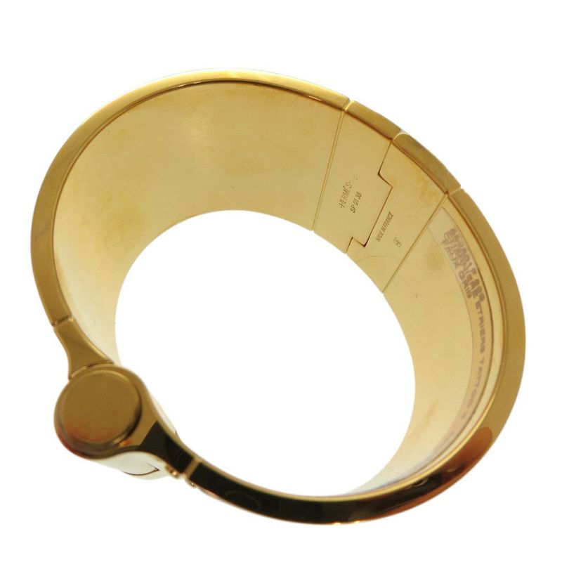 Hermes Emile GM Bangle Bracelet Charniere Enamel Gold 1874 — view 6