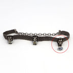 Gucci Lion Head Choker Silver Color Bijoux Necklace Accessories H7055 — view 4