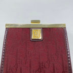 Christian Dior Wallet With Clasp Bordeaux Trotter Jacquard — view 7