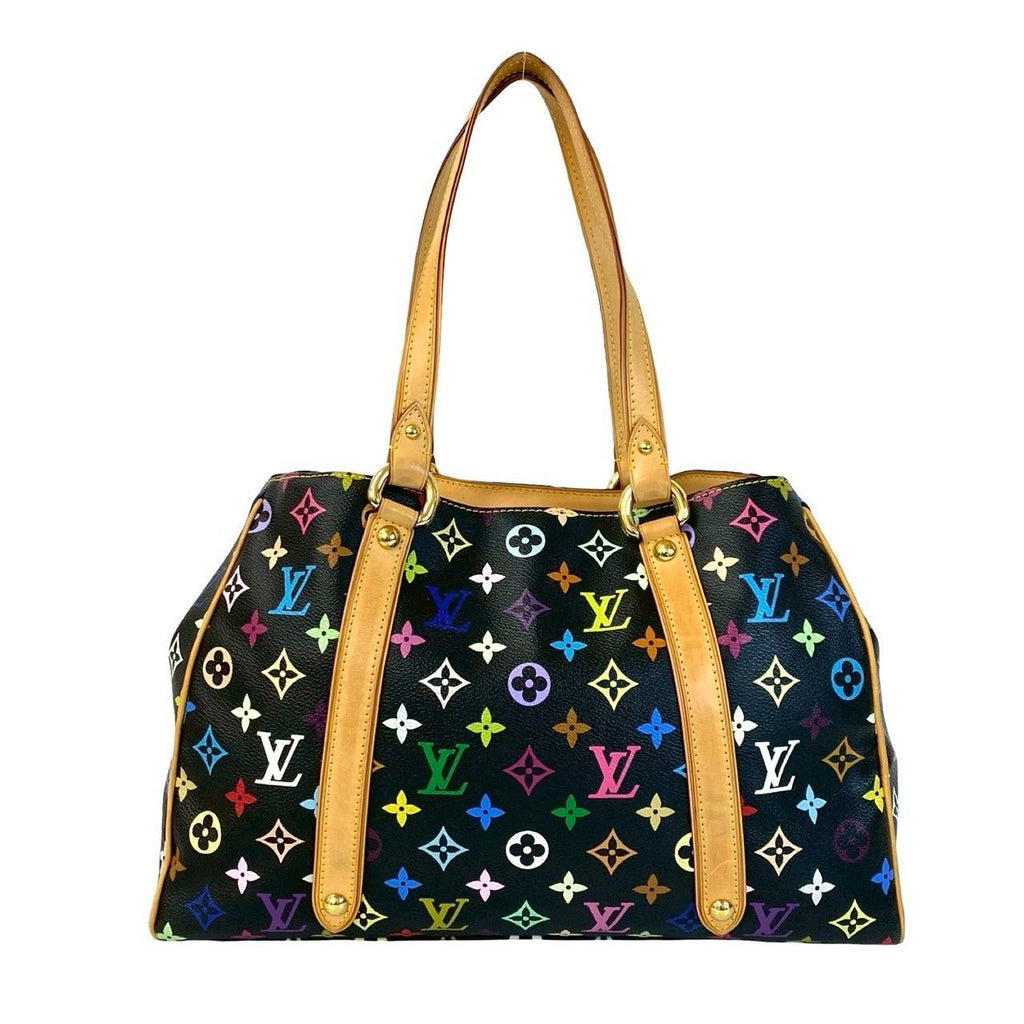 Louis Vuitton Aurelia MM Monogram Multicolor Leather Tote Shoulder Bag — view 3
