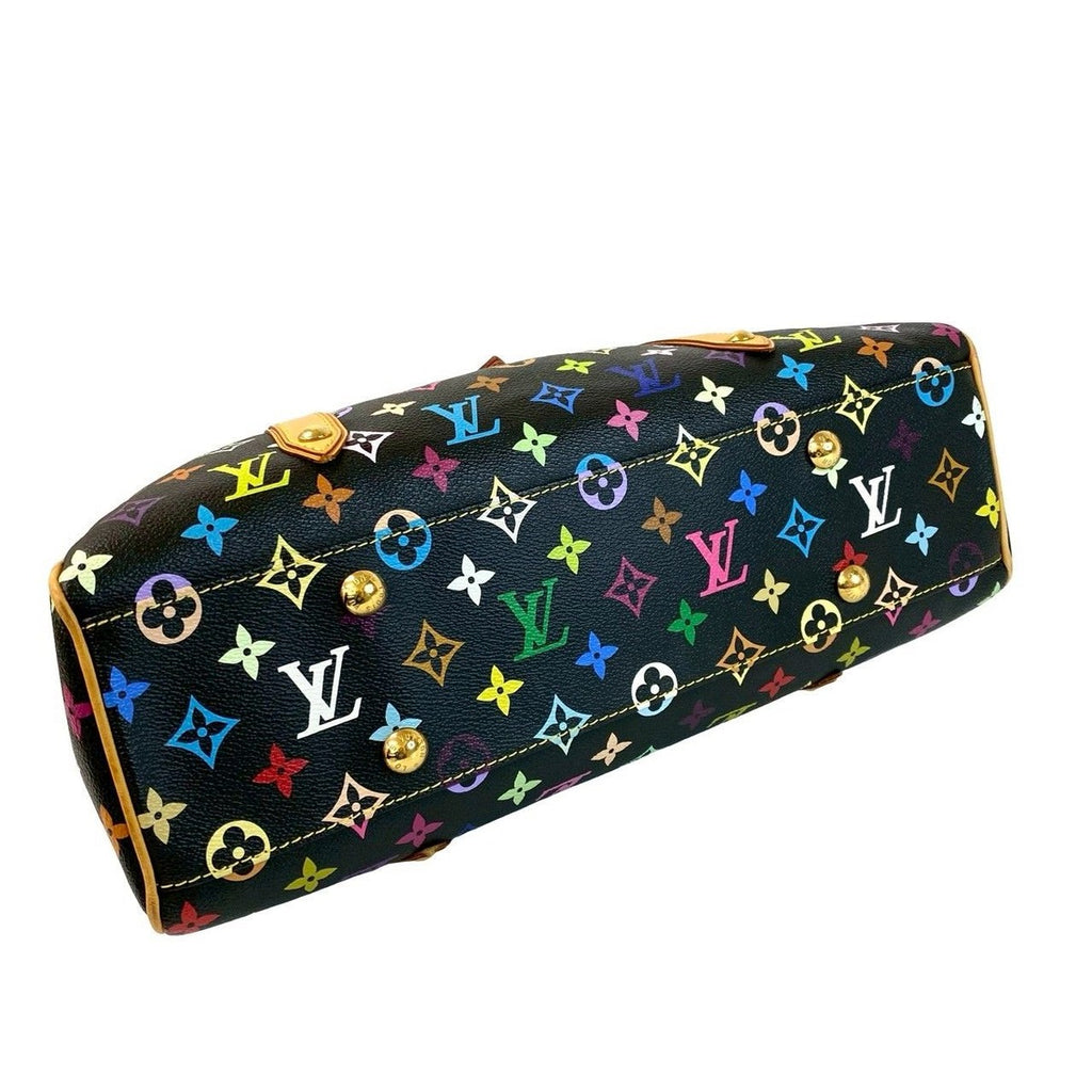 Louis Vuitton Aurelia MM Monogram Multicolor Leather Tote Shoulder Bag — view 7
