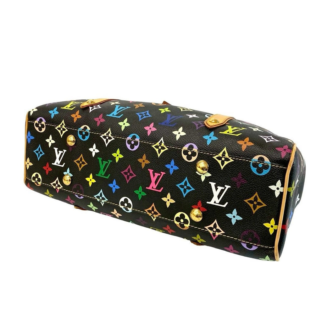 Louis Vuitton Aurelia MM Monogram Multicolor Leather Tote Shoulder Bag — view 8